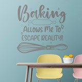 Wall Stickers: Baking allows me to escape reality 2