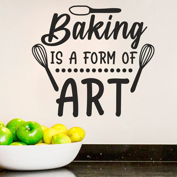 Wall Stickers: Baking is a form of art