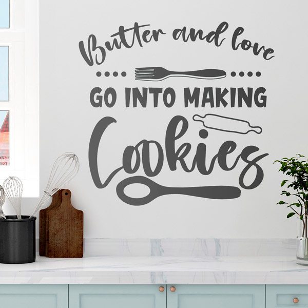 Wall Stickers: Butter and love go into making cookies