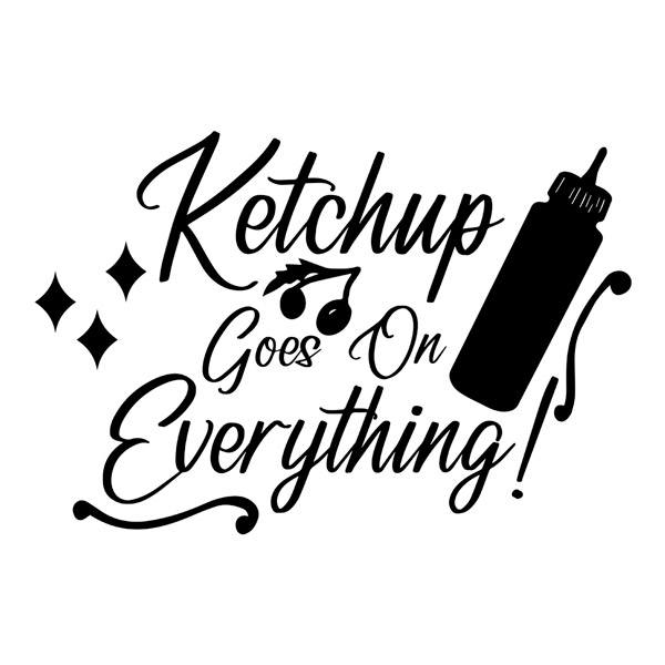 Wall Stickers: Ketchup goes on everything