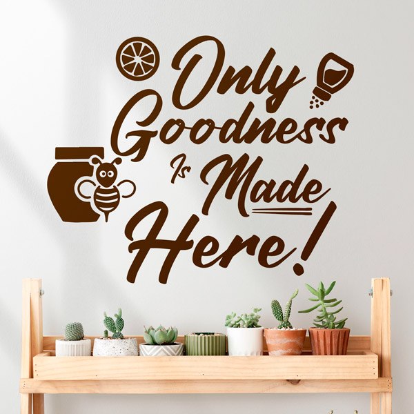 Wall Stickers: Only goodness is made here