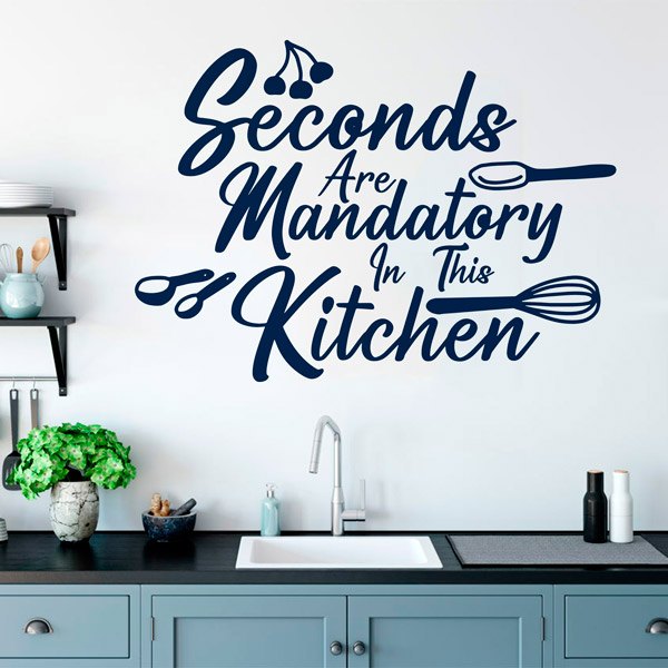 Wall Stickers: Seconds are mandatory in this kitchen