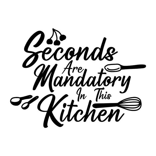 Wall Stickers: Seconds are mandatory in this kitchen