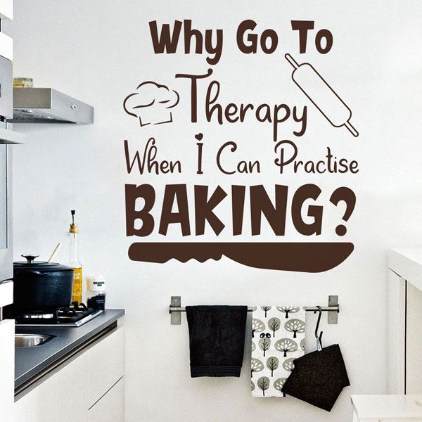 Wall Stickers: Why go to therapy when I can practise baking?