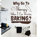 Wall Stickers: Why go to therapy when I can practise baking? 2