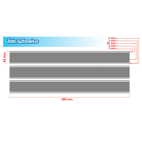 Car & Motorbike Stickers: Reflectable motorbike sport stripes