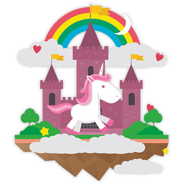 Wall Stickers: Unicorn in the castle