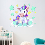 Wall Stickers: Unicorn stuffed animal 3