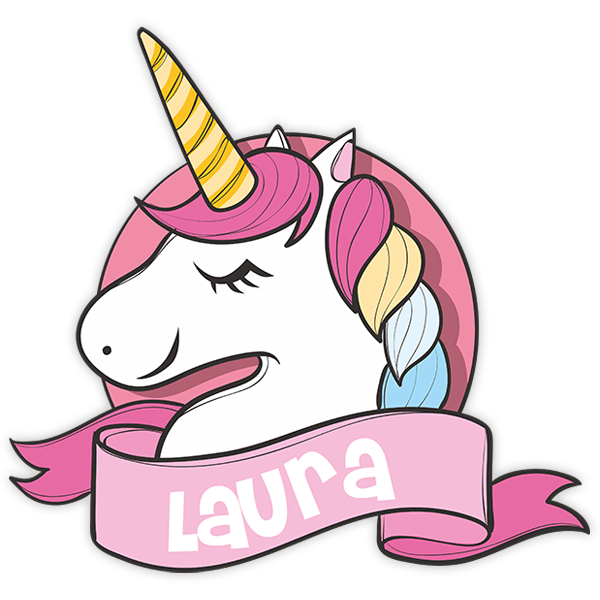 Wall Stickers: Unicorn with name