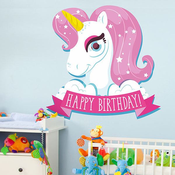 Wall Stickers: Happy Birthday in English
