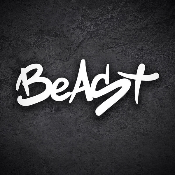 Car & Motorbike Stickers: Doodle Graffiti Beast