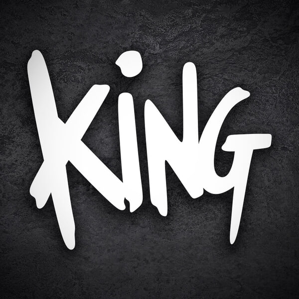 Car & Motorbike Stickers: Doodle Graffiti King