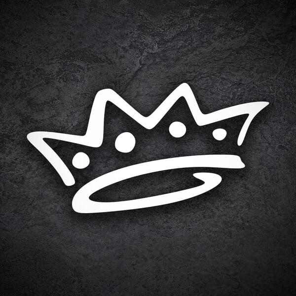 Car & Motorbike Stickers: Doodle Graffiti Crown