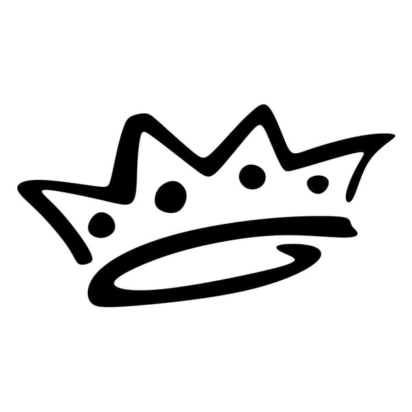 Car & Motorbike Stickers: Doodle Graffiti Crown