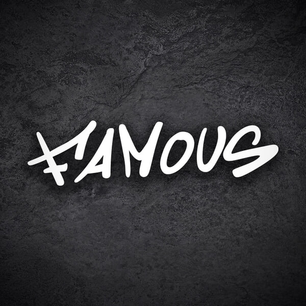 Car & Motorbike Stickers: Doodle Graffiti Famous