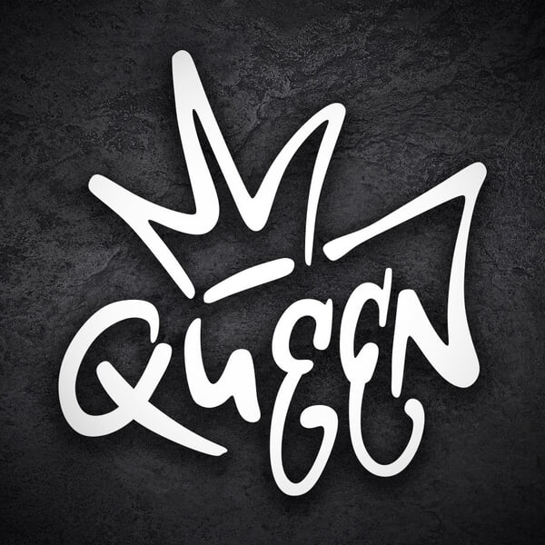 Car & Motorbike Stickers: Doodle Graffiti Queen