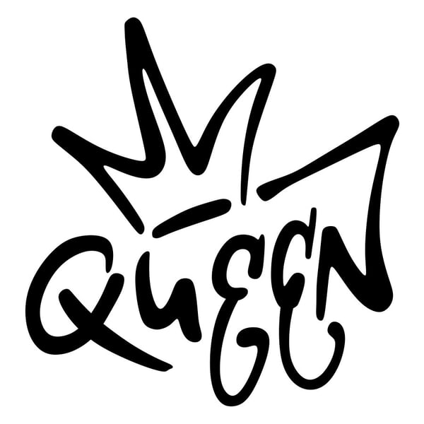 Car & Motorbike Stickers: Doodle Graffiti Queen