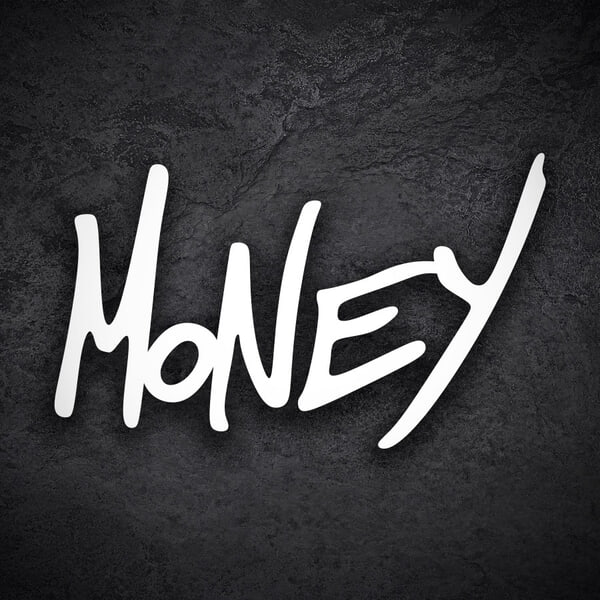 Car & Motorbike Stickers: Doodle Graffiti Money