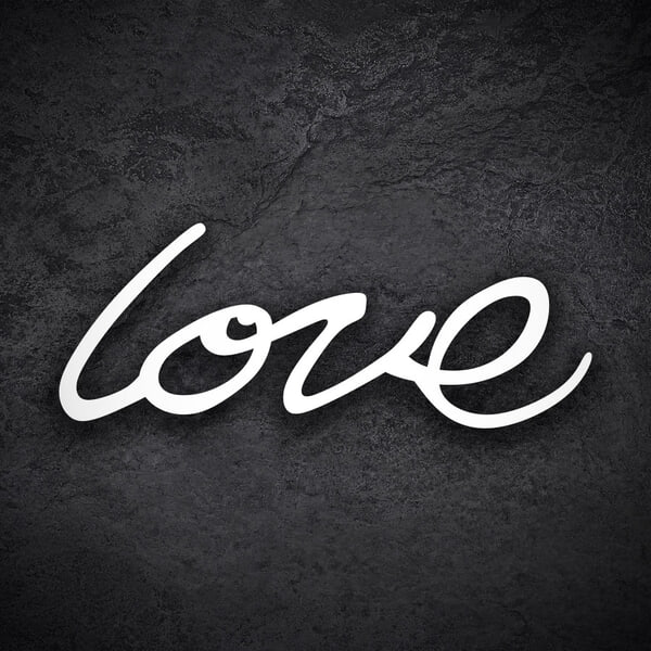 Car & Motorbike Stickers: Doodle Graffiti Love