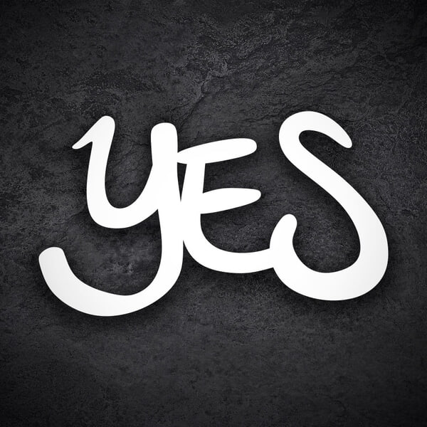 Car & Motorbike Stickers: Yes Graffiti Lettering Decal