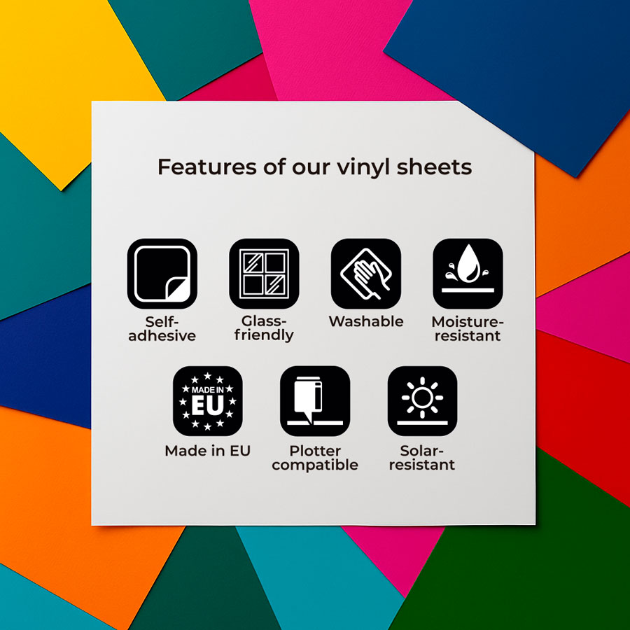Car & Motorbike Stickers: Adhesive Vinyl Sheets