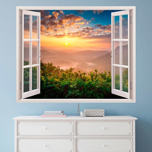 Wall Stickers: Sunset landscape