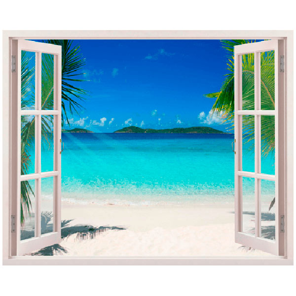 Wall Stickers: Caribbean beach