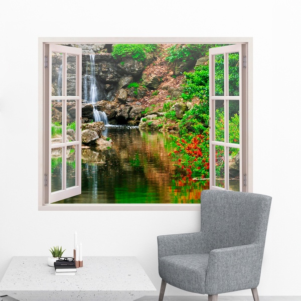 Wall Stickers: Lake and waterfall