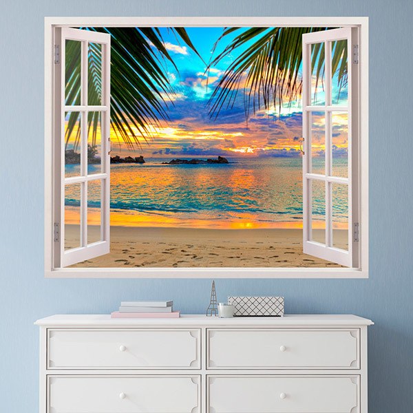 Wall Stickers: Sunset on the beach