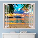 Wall Stickers: Sunset on the beach 3