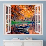 Wall Stickers: Boat on the lake 3