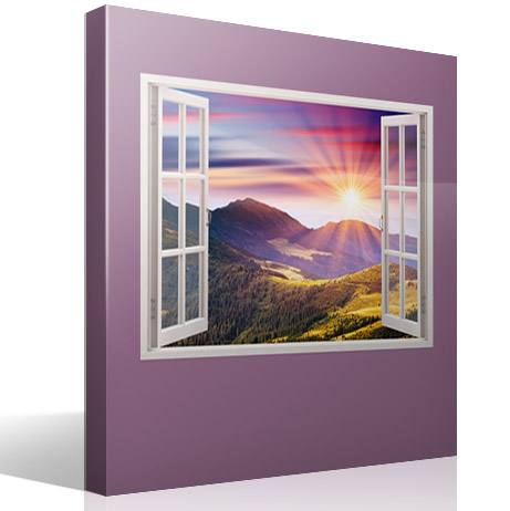 Wall Stickers: Sunset in the mountains