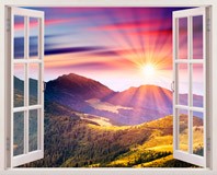 Wall Stickers: Sunset in the mountains 5