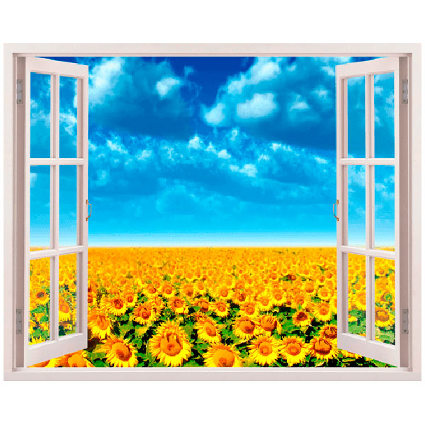 Wall Stickers: Field of sunflowers