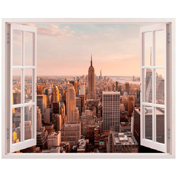 Wall Stickers: NYC business skyline