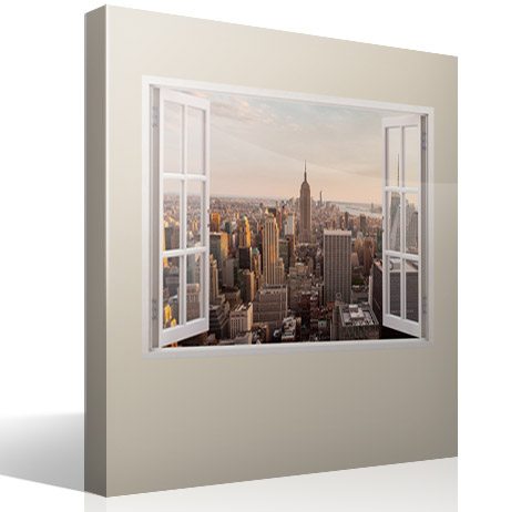 Wall Stickers: NYC business skyline