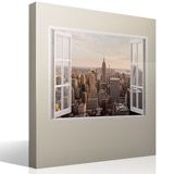 Wall Stickers: NYC business skyline 4