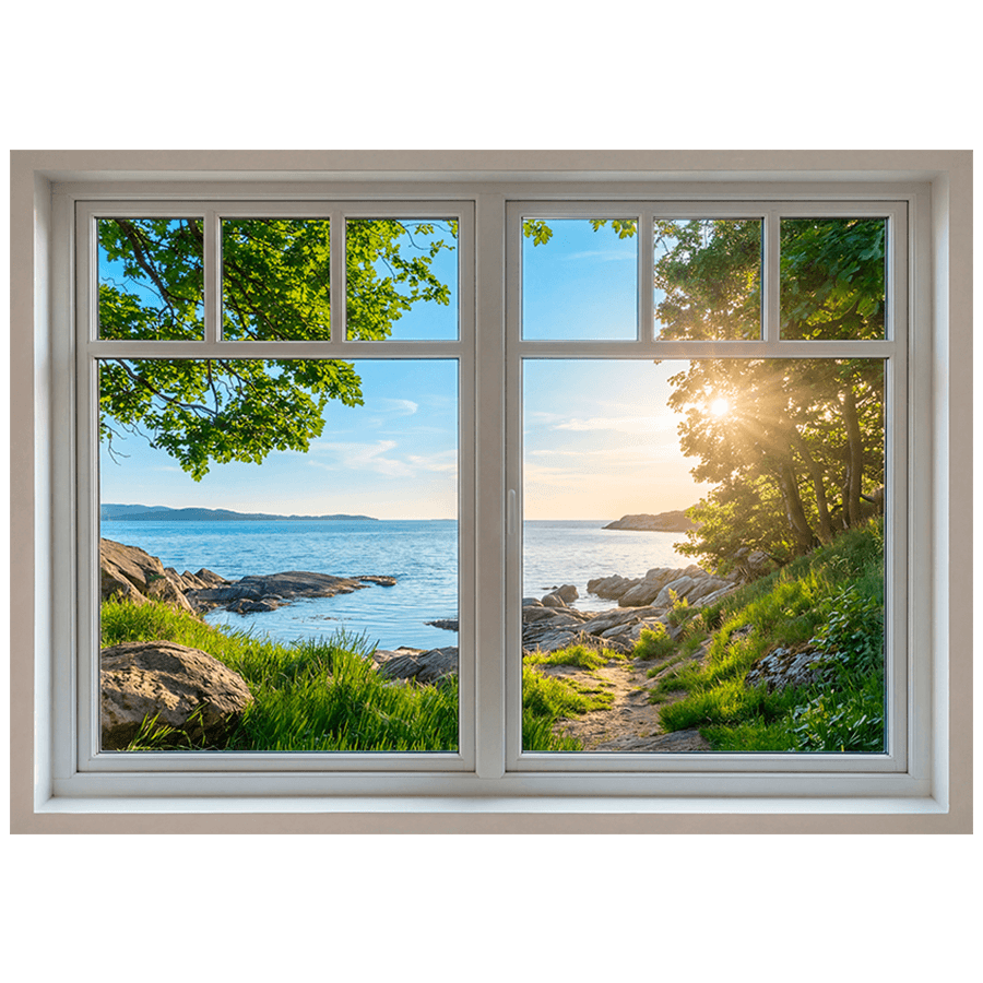 Wall Stickers: Sea View and Sunset Window