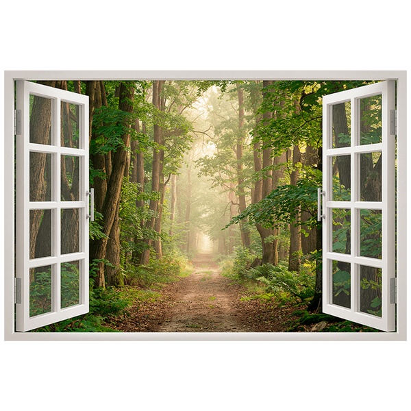 Wall Stickers: Forest Path Window