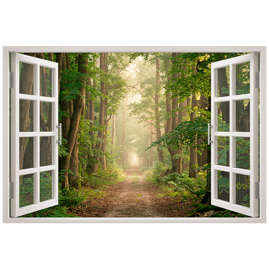 Wall Stickers: Forest Path Window