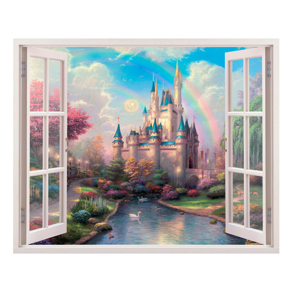 Stickers for Kids: Window Castle of the sleeping beauty