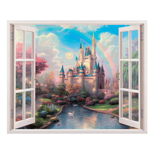 Stickers for Kids: Window Castle of the sleeping beauty