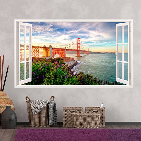 Wall Stickers: Panoramic Golden Gate