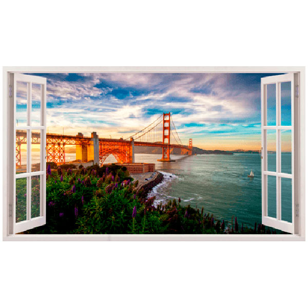 Wall Stickers: Panoramic Golden Gate