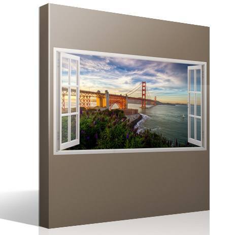 Wall Stickers: Panoramic Golden Gate