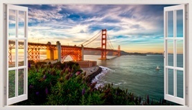 Wall Stickers: Panoramic Golden Gate 5