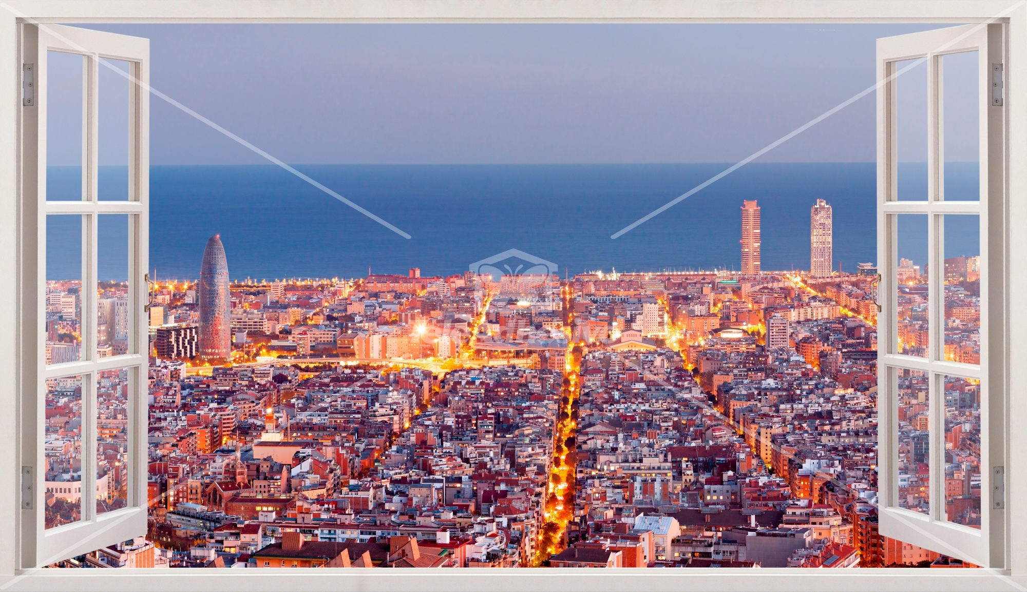 Wall Stickers: Overview of Barcelona