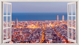 Wall Stickers: Overview of Barcelona 5
