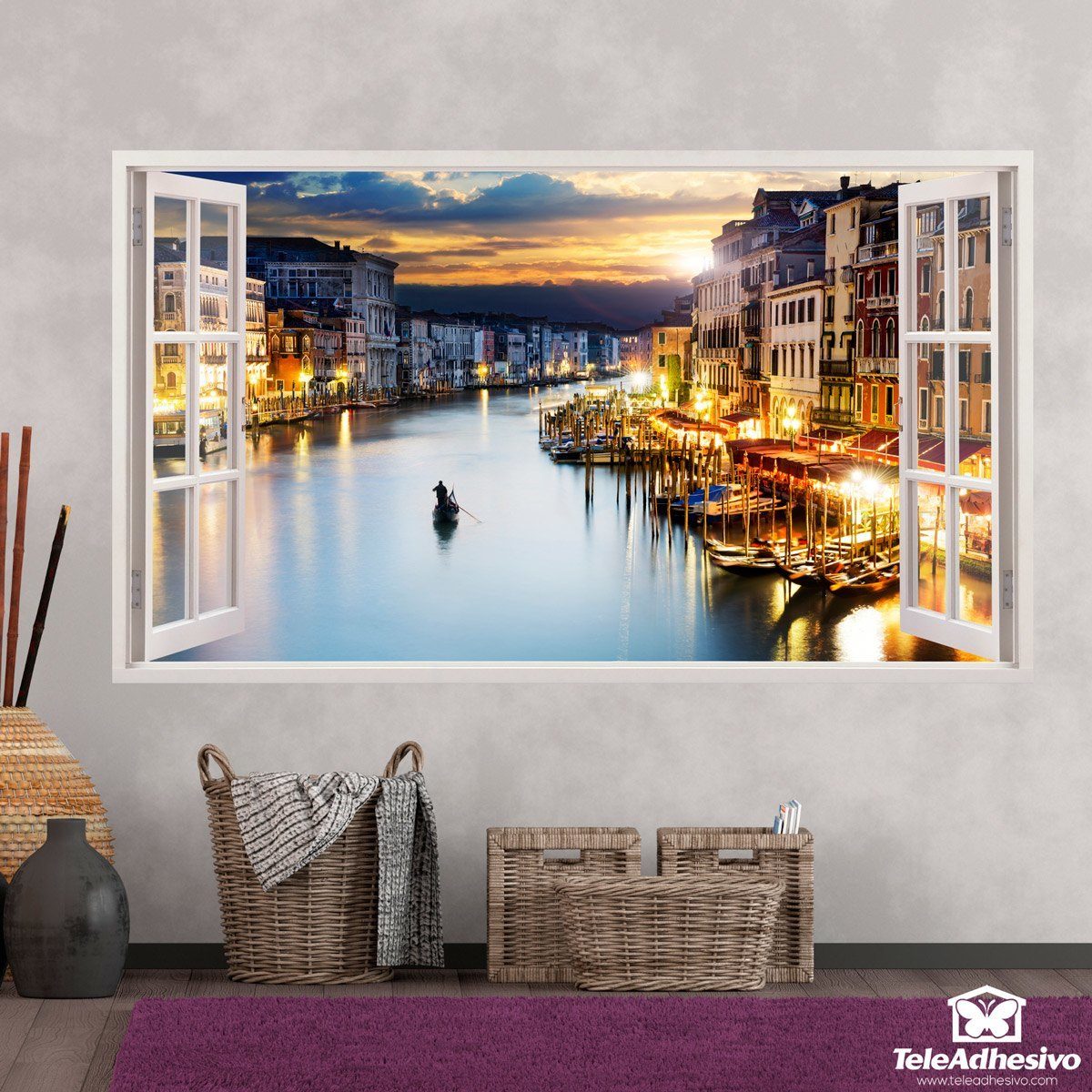 Wall Stickers: Nightfall in Venice