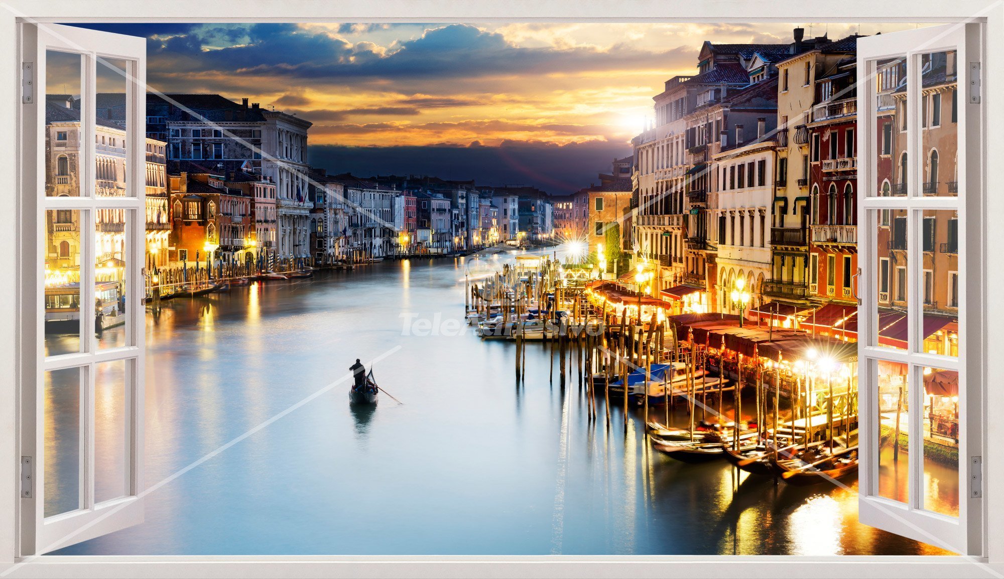 Wall Stickers: Nightfall in Venice